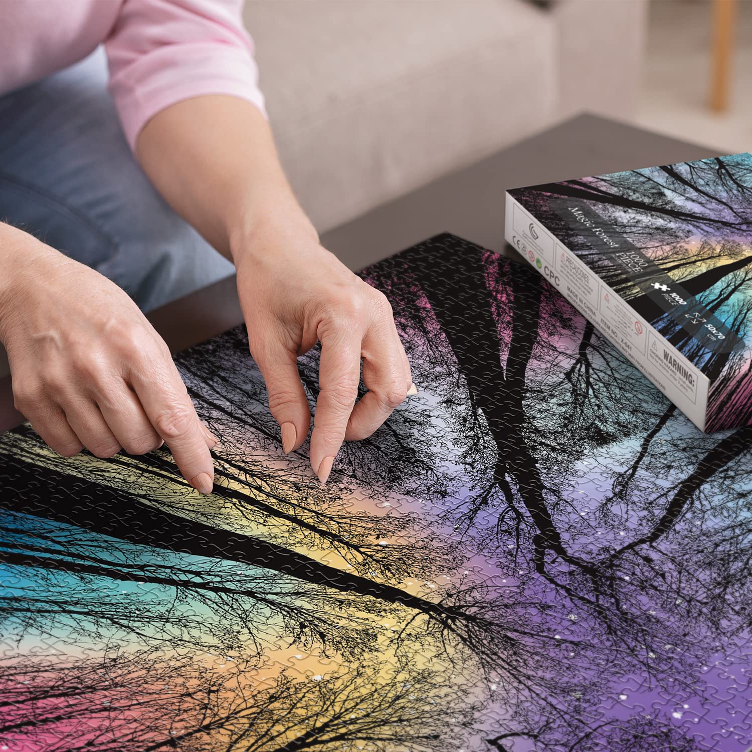 BBOLDIN® Buntes Magic Forest -Puzzles 1000 Stücke