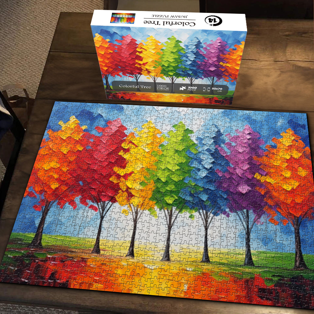 Alberi colorati puzzle puzzle 1000 pezzi