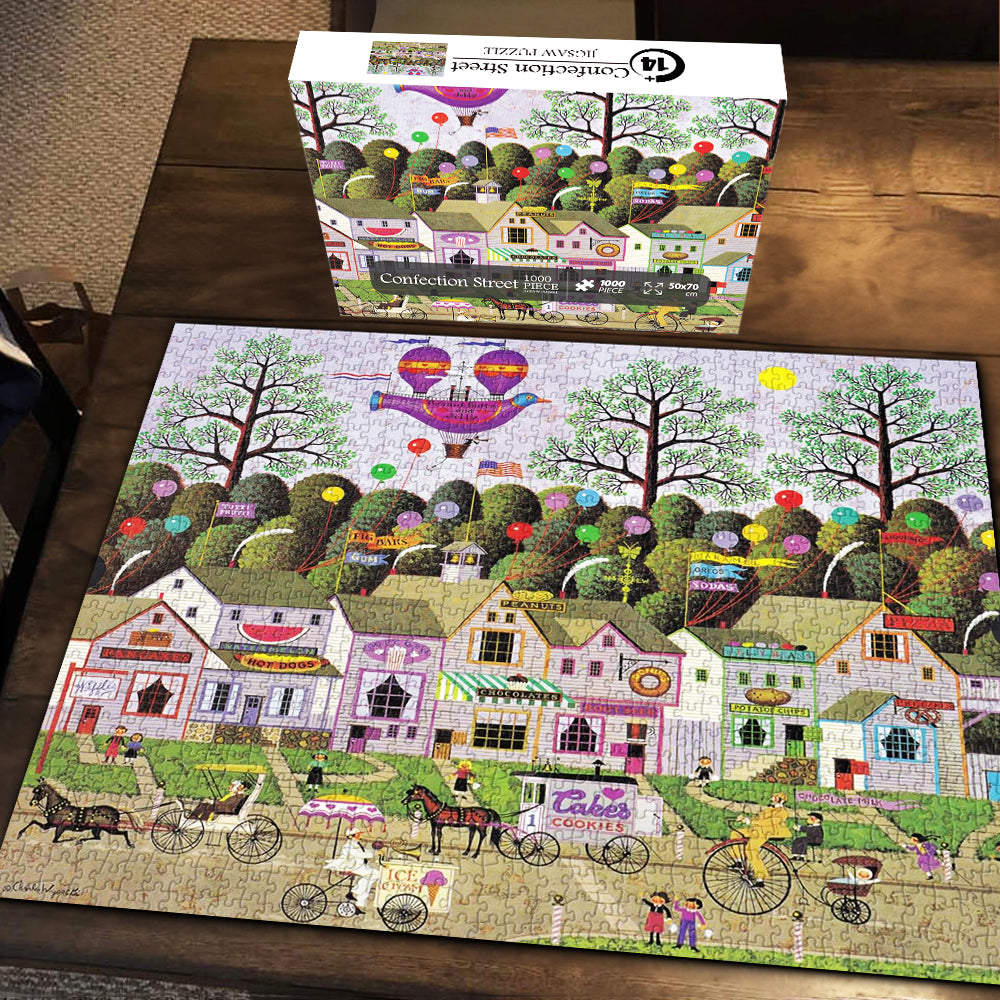 Bboldin® Confection Street Jigsaw Puzzles 1000 Pieces