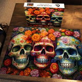 Halloween Flower Skull Jigsaw Puzzle 1000 Pieces