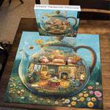 Glass Teapot House Jigsaw Puzzle 1000 Pieces