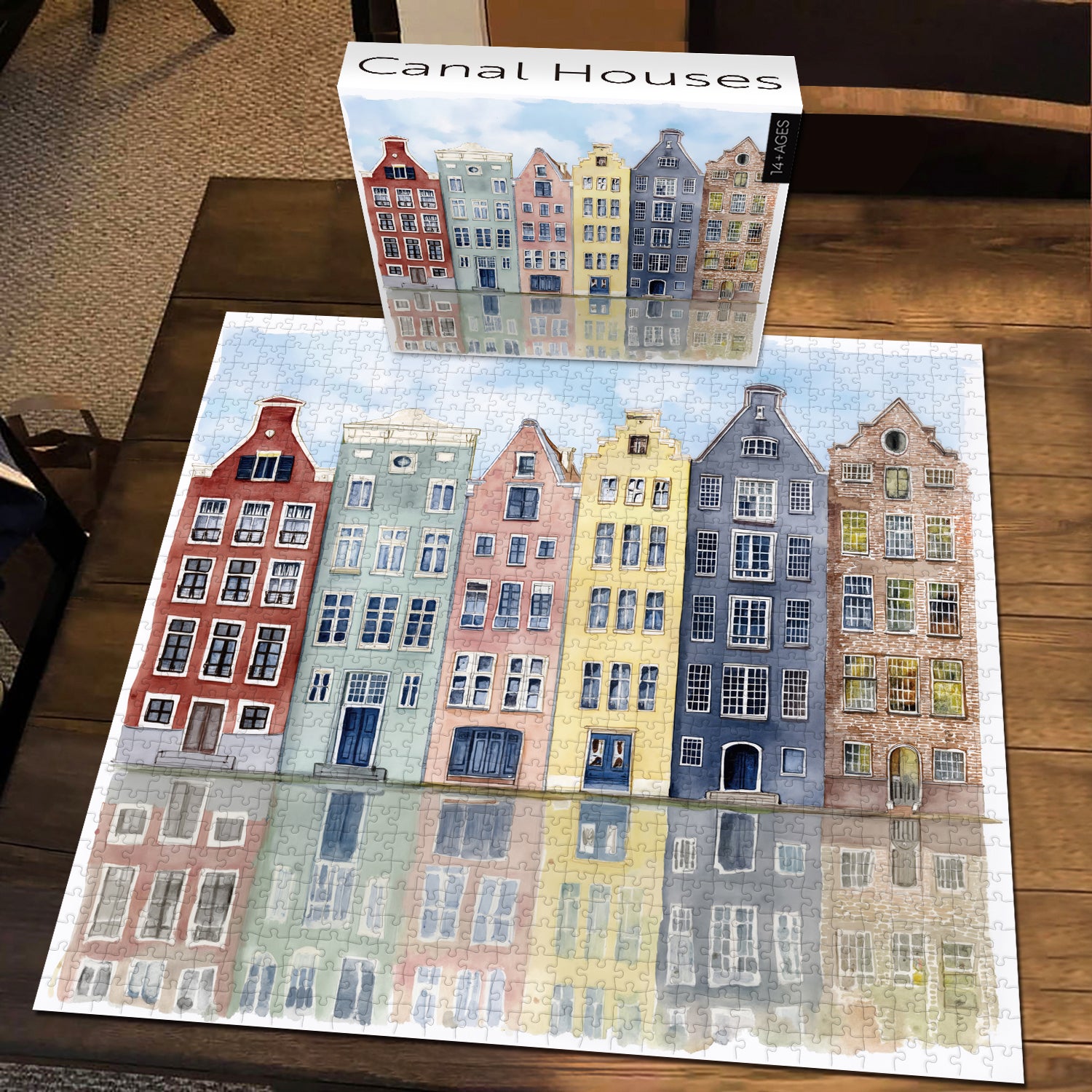 Canal Houses Jigsaw Puzzle 1000 Pieces