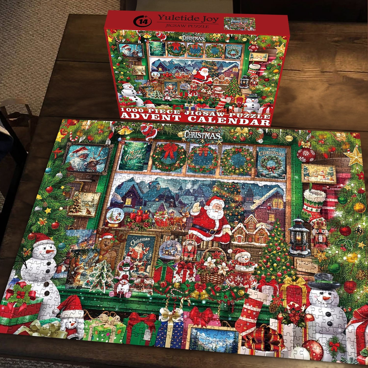 Yuletide Joy Advent Calendar Jigsaw Puzzle 1000 Pieces