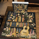 Wildblumen -Bücherregal -Puzzle 1000 Stücke