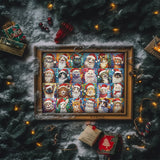 Frohe Weihnachten Katzen Adventskalender Puzzle 1000 Stücke