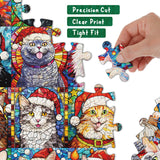 Frohe Weihnachten Katzen Adventskalender Puzzle 1000 Stücke