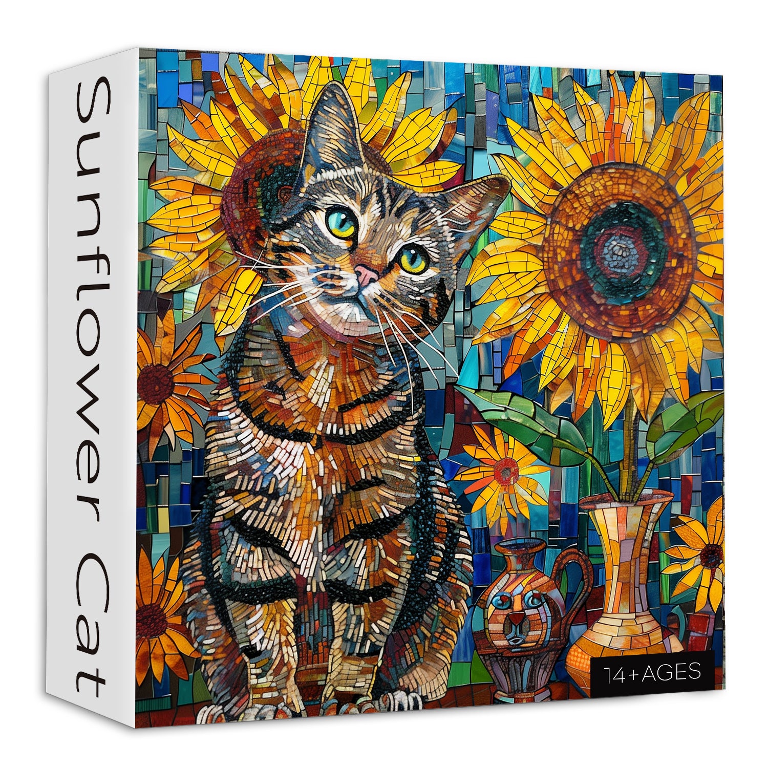 Sonnenblumenkatze Puzzle 1000 Stücke