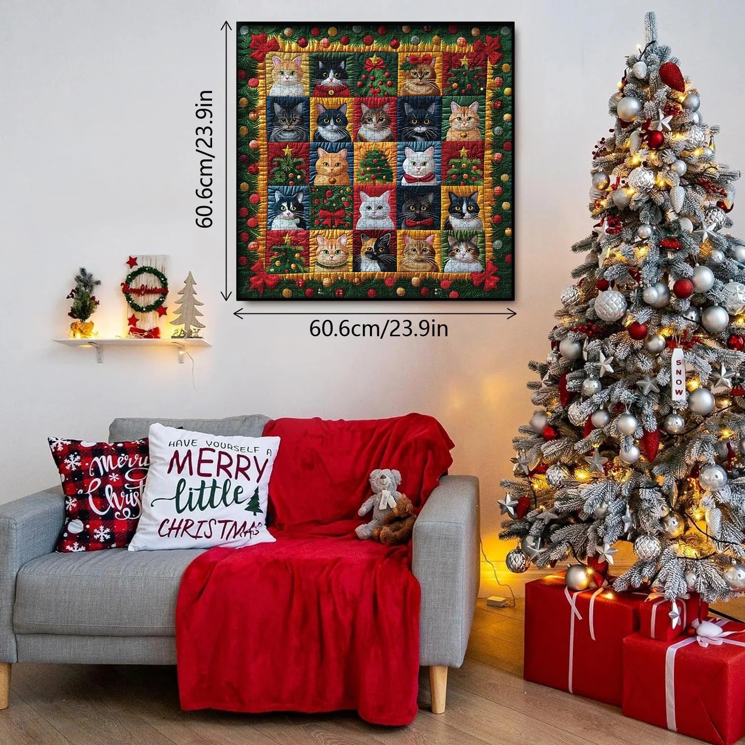 Christmas Cats Jigsaw Puzzle 1000 Pieces