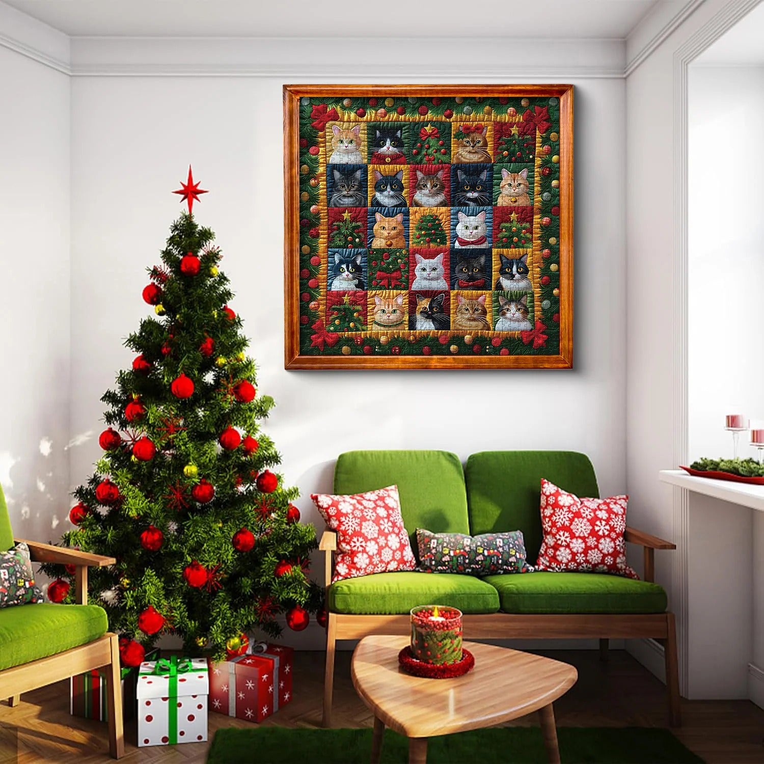 Christmas Cats Jigsaw Puzzle 1000 Pieces