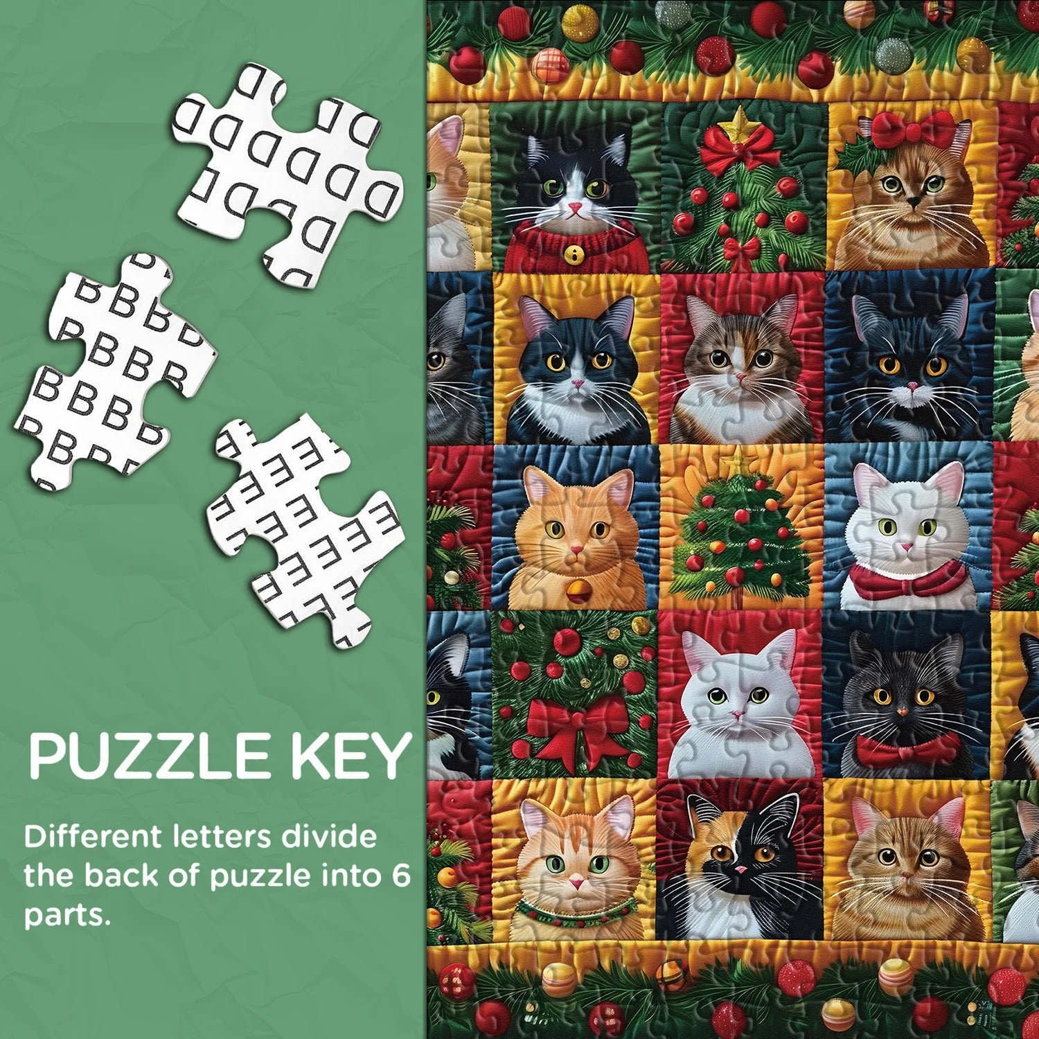 Christmas Cats Jigsaw Puzzle 1000 Pieces