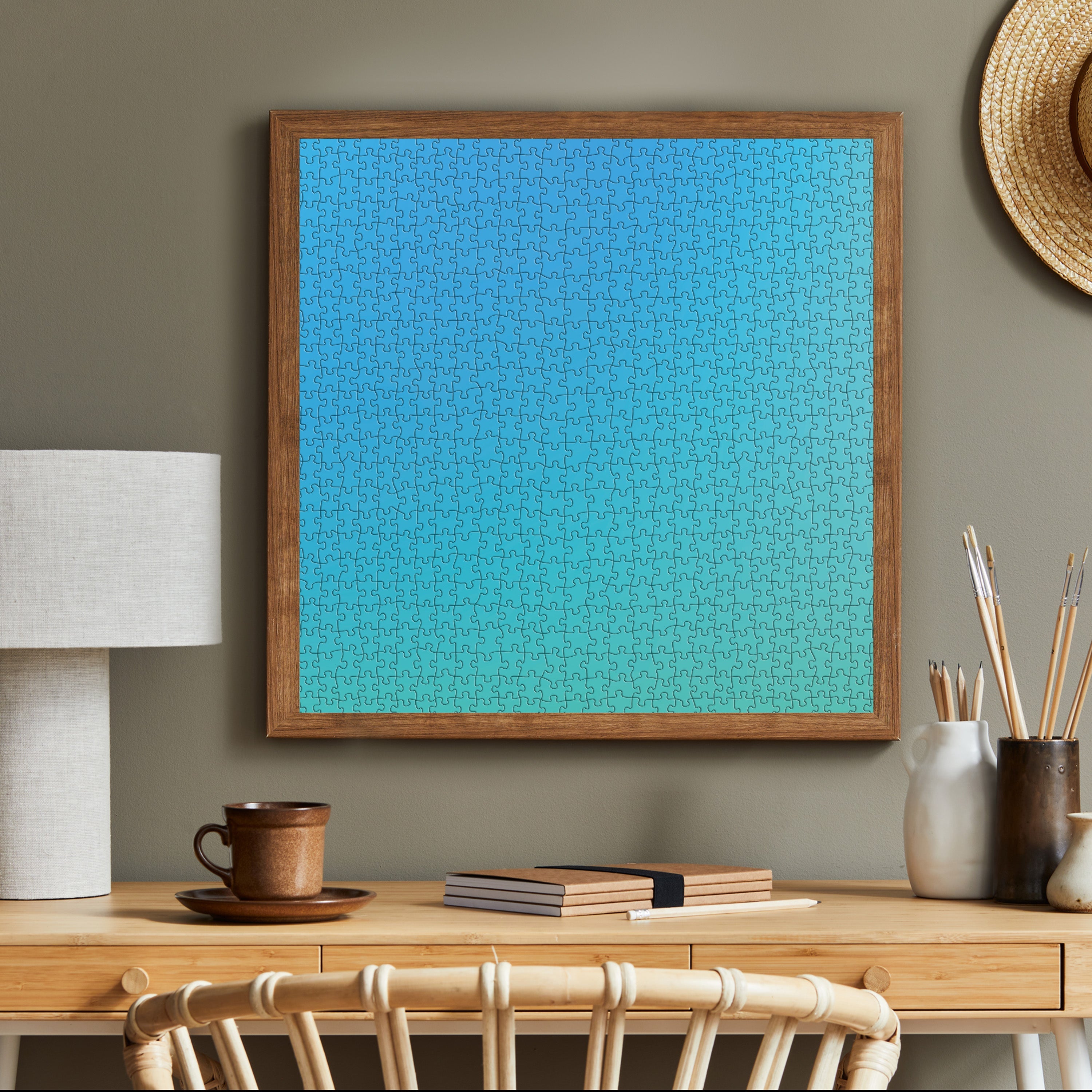 Bboldin® Hard Impossible Aqua Aurora Jigsaw Puzzle 1000 Pieces