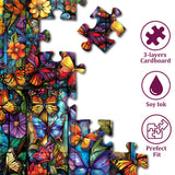 Garten Schmetterlingssäge -Puzzle 1000 Stücke