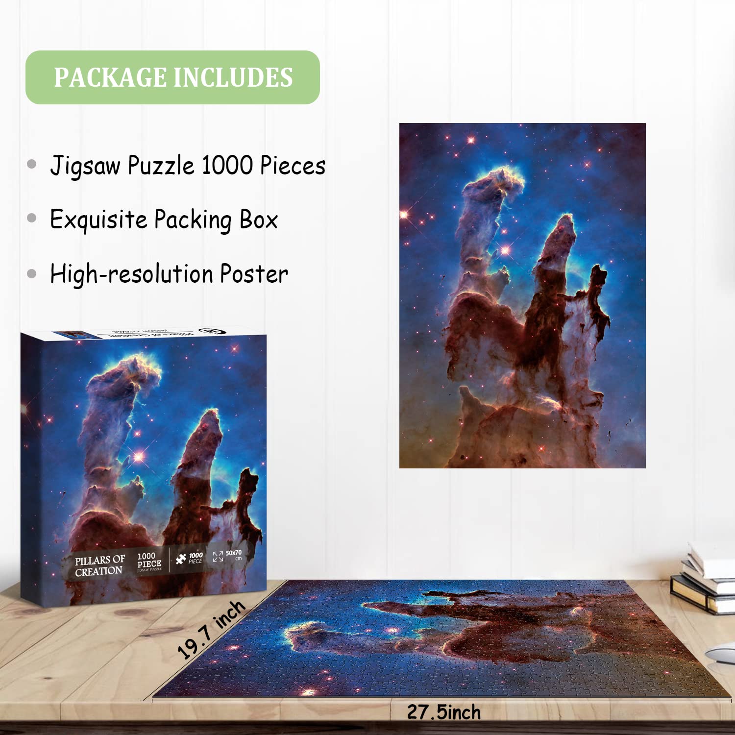 Bboldin® Pillars Of Creation Jigsaw Puzzle 1000 Pieces