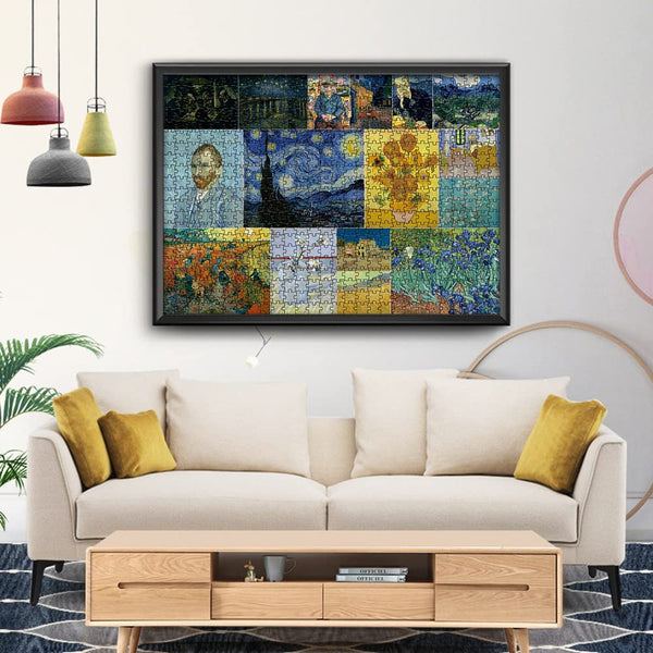 Puzzle Vincent van Gogh: Collage of paintings, 1 000 pieces