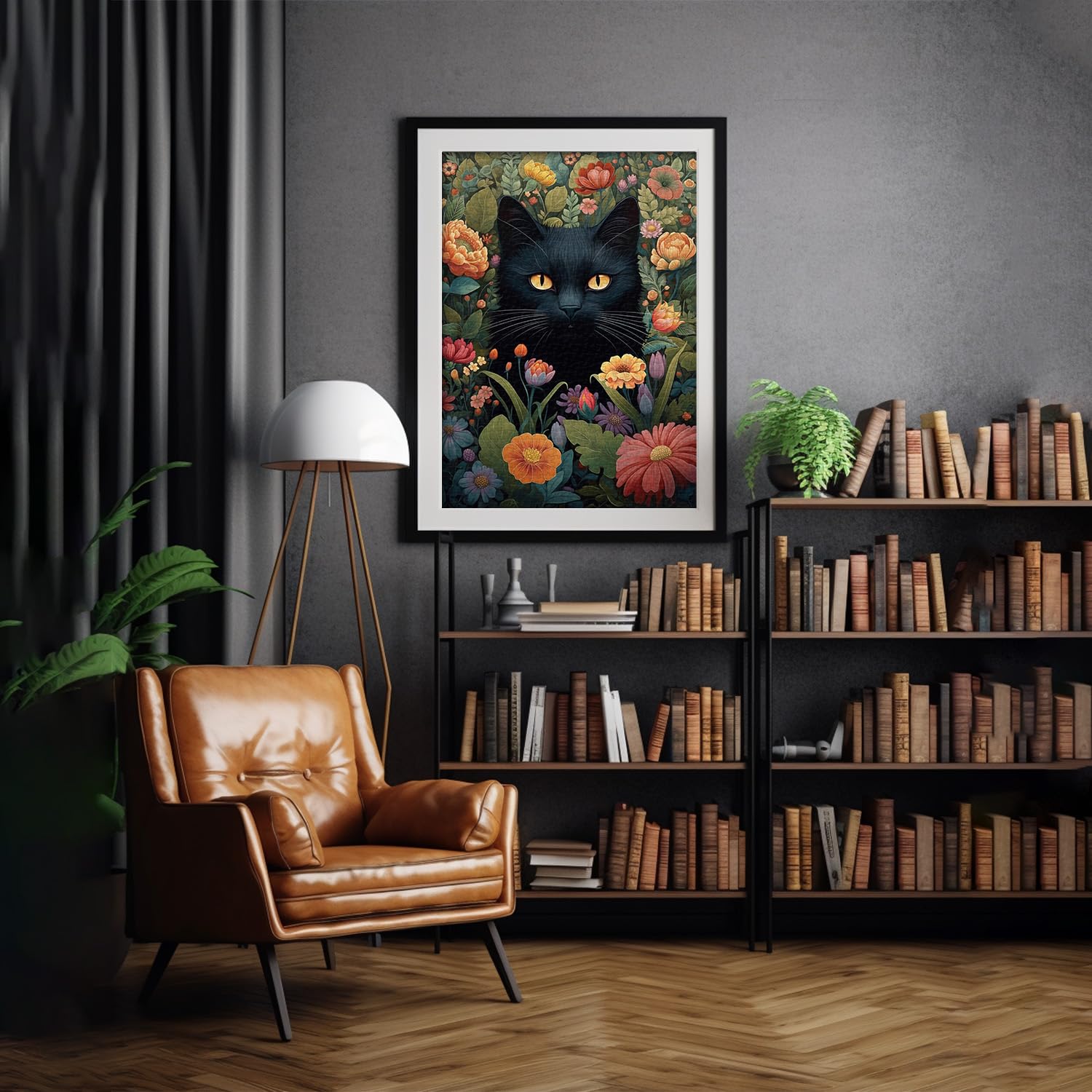 Cat And Flowers Jigsaw Puzzles 1000 Pieces