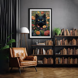Cat And Flowers Jigsaw Puzzles 1000 Pieces