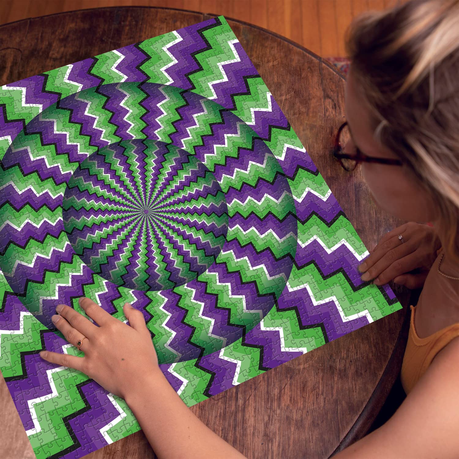 Bboldin® 3D Rotating Ripple Jigsaw Puzzles 1000 Pieces