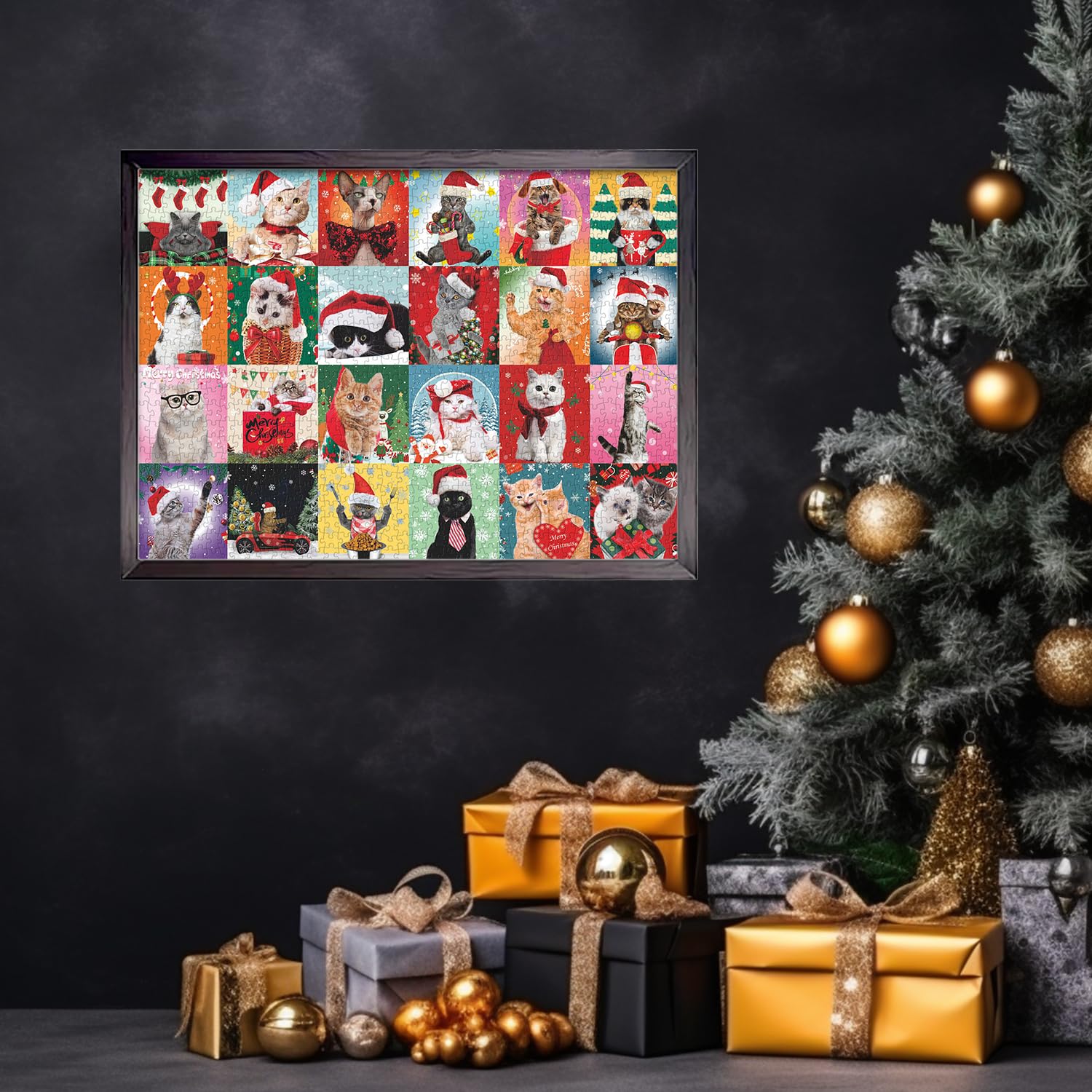 Bboldin® Christmas Cat Jigsaw Puzzles 1000 Pieces