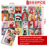 Bboldin® Christmas Cat Jigsaw Puzzles 1000 Pieces