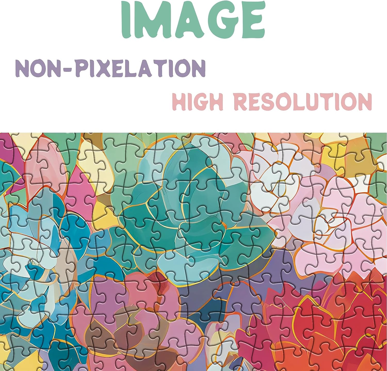 Bboldin® Gradient Succulent Jigsaw Puzzle 1000 Piece