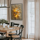 Golden Flower Relief Jigsaw Puzzle 1000 Pieces