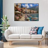 Flower Harbour Street Jigsaw Puzzle 1000 Pieces