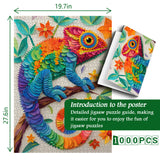 Rainbow Chameleon Jigsaw Puzzle 1000 Pieces