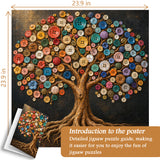 Vintage Button Tree Jigsaw Puzzle 1000 Pieces