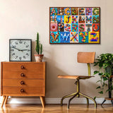 Alphabet Kaleidoscope Jigsaw Puzzle 1000 Pieces