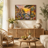 Cinque Terre Sunset Terrace  Jigsaw Puzzle 1000 Pieces