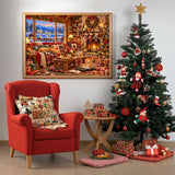 Cozy Christmas Cabin Jigsaw Puzzle 1000 Pieces