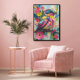 Collage Colorful Bird Jigsaw Puzzle 1000 Pieces