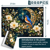Moonlit Bluebird Jigsaw Puzzle 1000 Pieces