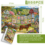 Quilt Farm Days Jigsaw Puzzle 1000 Pieces