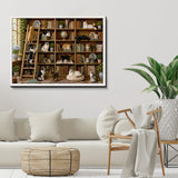 Cat Library Jigsaw Puzzle 1000 Pieces