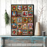 Christmas Fabric Collection Jigsaw Puzzle 1000 Pieces