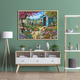 Garden Courtyard Jigsaw Puzzle 1000 Pieces