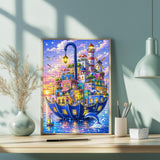Umbrella Seaside Town Jigsaw Puzzle 1000 Pieces