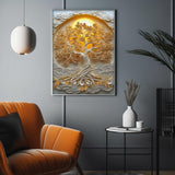 Golden Paper Tree Jigsaw Puzzle 1000 Pieces