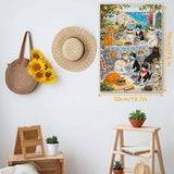 Cats' Coastal Holiday Jigsaw Puzzle 1000 Pieces