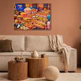 Video Game Food Feast Jigsaw Puzzle 1000 Pieces