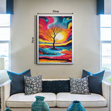 Impasto Art Tree Jigsaw Puzzle 1000 Pieces