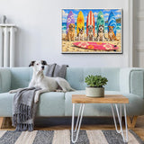 Pups' Surfing Day Jigsaw Puzzle 1000 Pieces