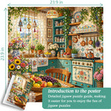 Floral Kitchen Jigsaw Puzzle 1000 Pieces