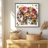 Wildflower Elephant Jigsaw Puzzle 1000 Pieces