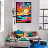 Impasto Art Tree Jigsaw Puzzle 1000 Pieces