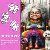 Grandma’s Cozy Knit Jigsaw Puzzle 1000 Pieces