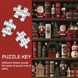 Christmas Bookshelf Jigsaw Puzzle 1000 Pieces