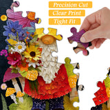 Flowers and Gnome Jigsaw Puzzle 1000 Pieces
