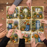 Sunlit Garden Montage Jigsaw Puzzle 1000 Pieces